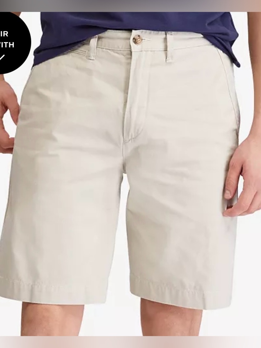 Polo by Ralph Lauren Stone Khaki Relaxed Fit Twill Short Boy’s Size 10